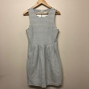J.Crew black & white no sleeve dress